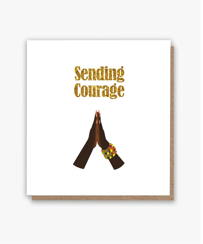 Sending Courage! 🙏🏾 (Dark Skintone)