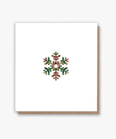 Kente Snowflake Card (G)