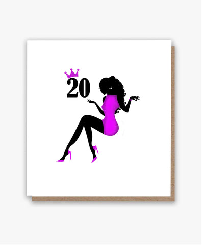 20! Embracing Adulthood (PP) Birthday Card!
