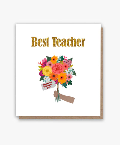 Best Teacher 2 Greeting Card